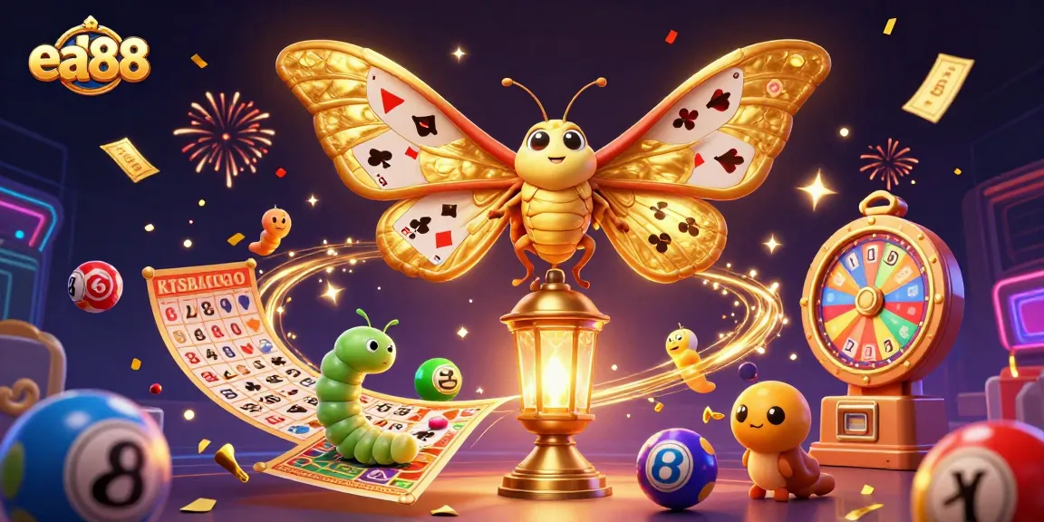 Engage with the vibrant ea88 scene of lottery excitement, showcasing colorful dynamics and casino elements.