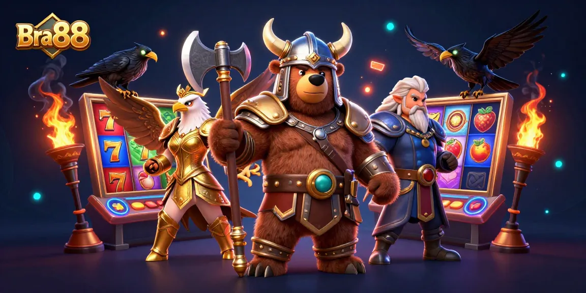 Engage with Bra 88's thrilling slots featuring a Viking bear and Valkyrie eagle.