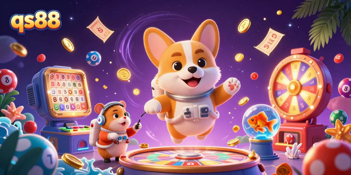Experience immersive fun with qs88 slots and games in a vibrant 3D casino environment.